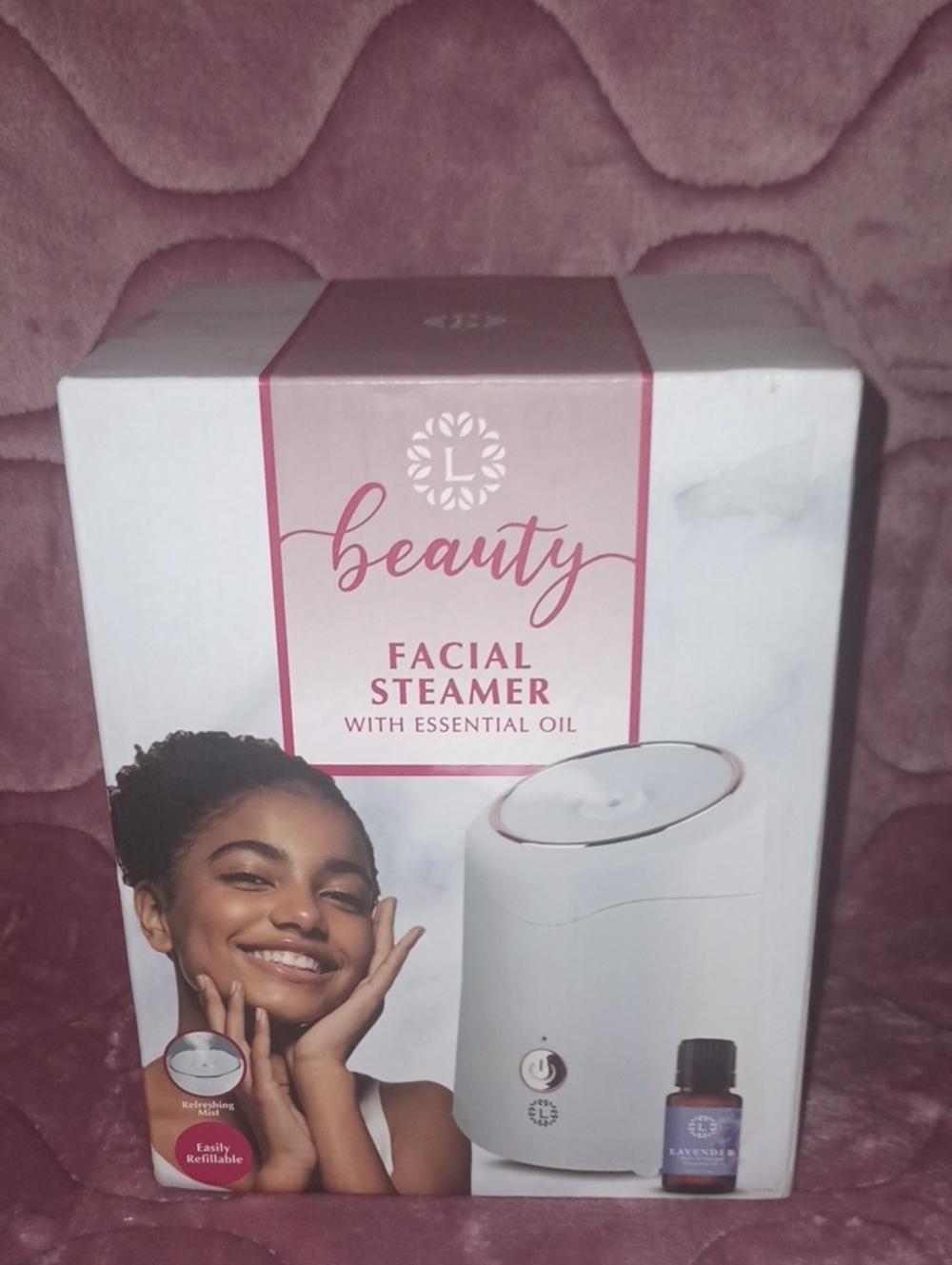 Facial Steamer with Essential Oil — White